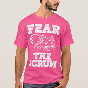 T-shirt Qui Craint Le Joueur De Rugby À Scrum