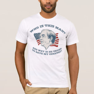 T-shirt Qui est cet homme ? Chemise de Ron Paul