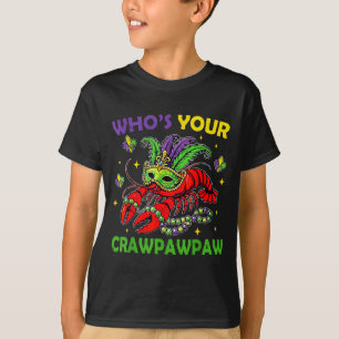 T-shirt Qui est fou de mardi gras perles de fou de crawpaw