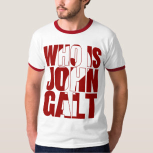 T-shirt Qui est John Galt ? Rouge