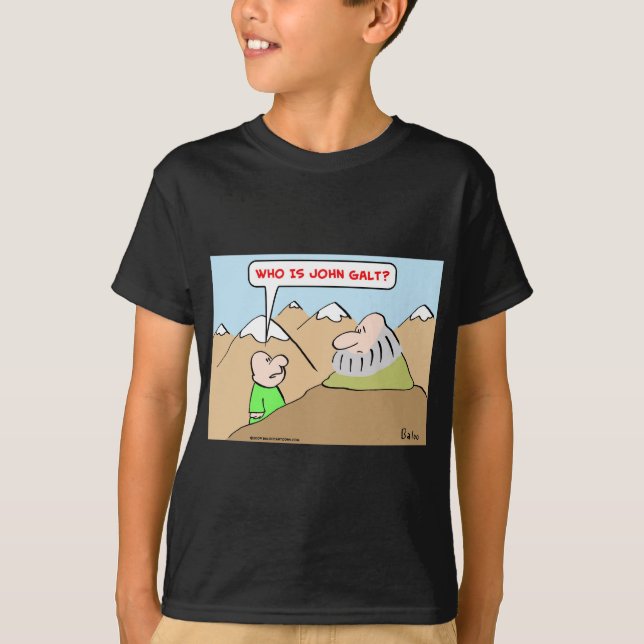 T-shirt qui est objectivisme de couche-point d'ayn de galt (Devant)