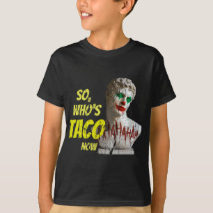 T-shirt Qui est Taco Now Pro-Trump Drôle Libéral Malavisé