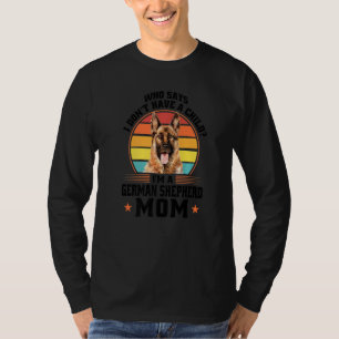 T-shirt Qui je suis un berger allemand Maman Chien Proprié