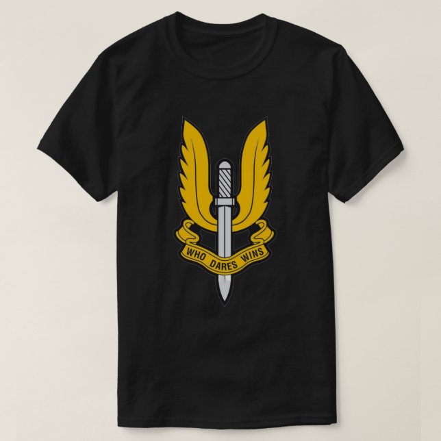 T-shirt Qui ose gagne le SAS britannique (Design devant)