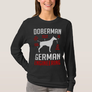 T-shirt Qui S'Occupe De L'Élevage De Chiens Doberman