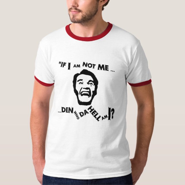 T-shirt Qui suis-je ? La pièce en t #1 des hommes (Devant)