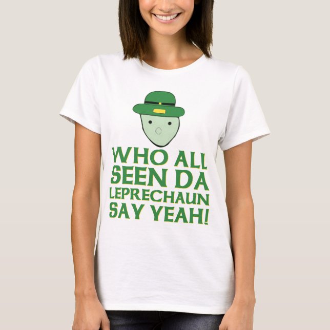 T-shirt Qui tout le lutin vu du DA indiquent ouais Meme (Devant)