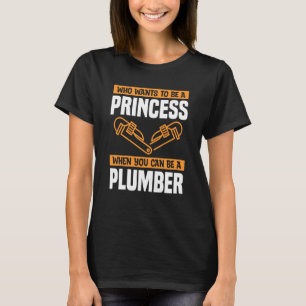T-shirt Qui veut être une princesse quand on peut être plo