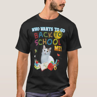 T-shirt Qui Veut Retourner À L'École Moi Japonais Bobtail 