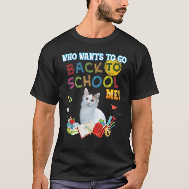 T-shirt Qui Veut Retourner À L'École Moi Japonais Bobtail  (Devant)
