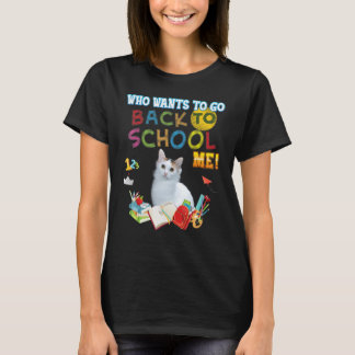 T-shirt Qui Veut Retourner À L'École Moi Japonais Bobtail 