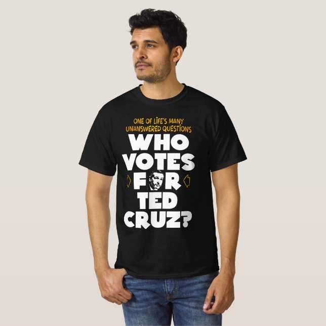 T-shirt Qui vote pour Ted ? (Devant entier)