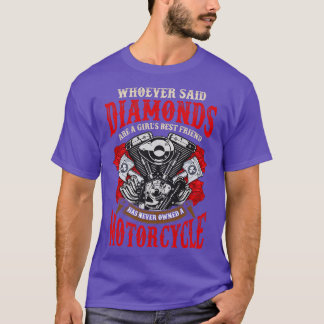 T-shirt Quiconque A Dit Que Les Diamants Sont Une Fille Qu