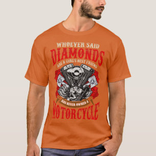 T-shirt Quiconque A Dit Que Les Diamants Sont Une Fille Qu