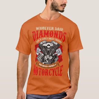 T-shirt Quiconque A Dit Que Les Diamants Sont Une Fille Qu