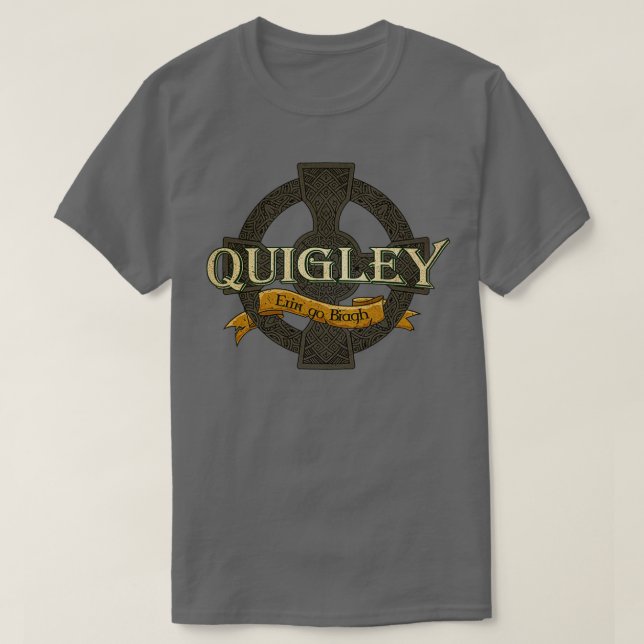 T-shirt Quigley Irlandais Nom de famille irlandais Nom de  (Design devant)