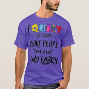 T-shirt Quil Seamstress Quote Quote Drôle Couture 