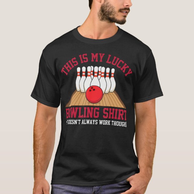 T-shirt Quilles Chanceuses Bowling Drôle Bowling (Devant)