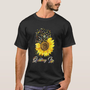 T-shirt Quilter la vie amour Sun Flower