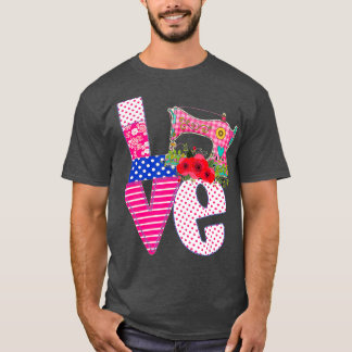 T-shirt Quilting amour quilting cadeaux quilting drôle