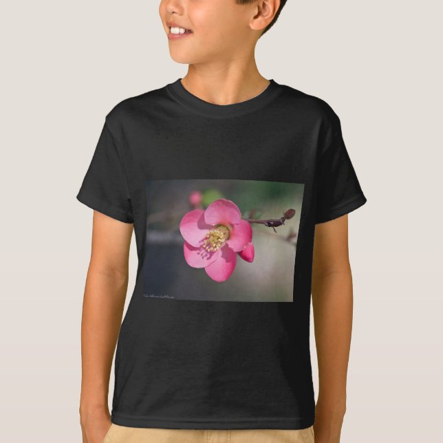 T-shirt Quince à fleurs roses parfaite (Devant)