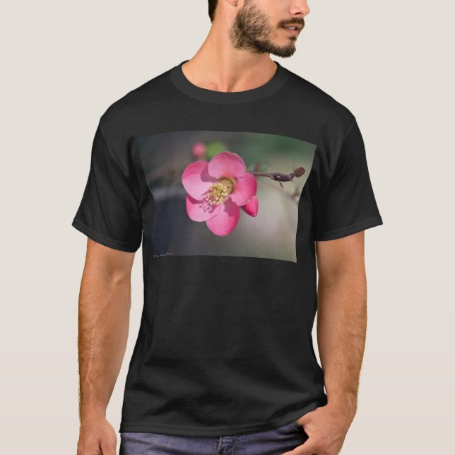 T-shirt Quince à fleurs roses parfaite (Devant)