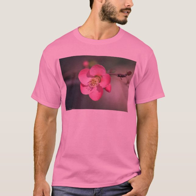 T-shirt Quince à fleurs roses parfaite (Devant)