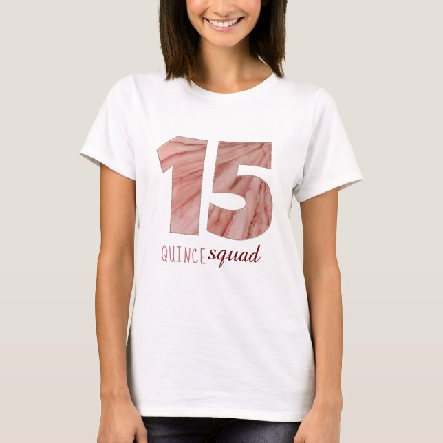 T-shirt Quinceanera 15e anniversaire (Devant)