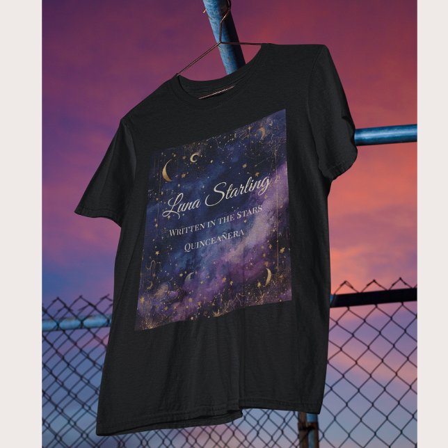 T-shirt Quinceañera céleste, coutume (Créateur téléchargé)