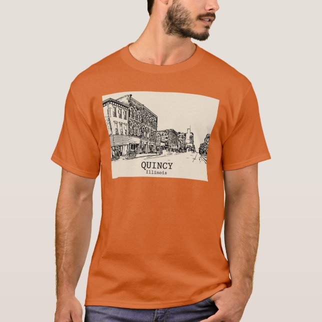 T-shirt Quincy Illinois 1 (Devant)