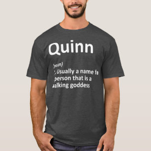 T-shirt QUINN Définition Personnalized Nom Funny