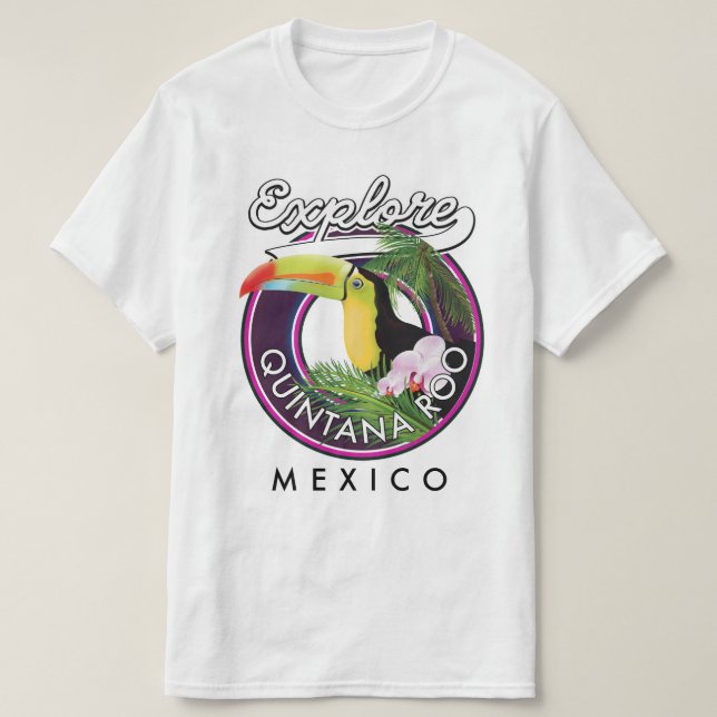 T-shirt Quintana Roo plage holbox mexique. (Design devant)