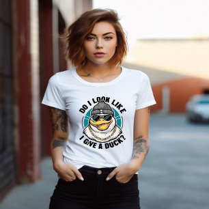 T-shirt Quirky Duck Fashionista Questions