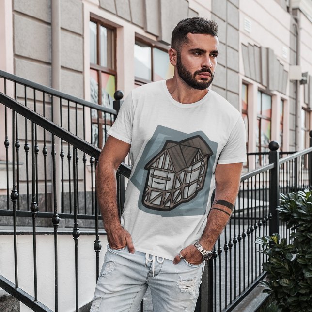 T-shirt Quirky Tudor House Architecture médiévale (Créateur téléchargé)