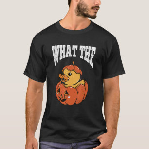 T-shirt Quoi Canard Canard Citrouille Canard En Caoutchouc