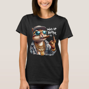 T-shirt quoi de neuf frère écureuil fume le cigare