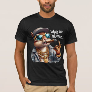 T-shirt quoi de neuf frère écureuil fume le cigare