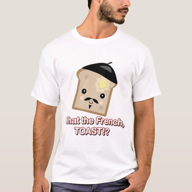 T-shirt quoi le pain français (Devant)