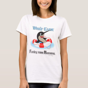 T-shirt Quoi que Flotte ton mème Narwhal