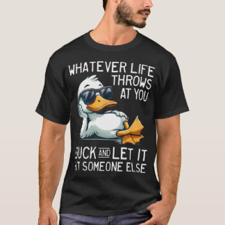 T-shirt Quoi que l'on vous lance, esquivez et laissez-le v