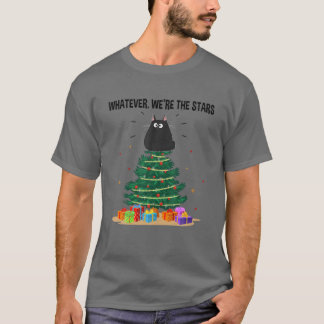 T-shirt Quoi que nous soyons Les Stars Drôle Chat Arbre de