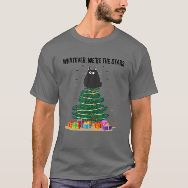 T-shirt Quoi que nous soyons Les Stars Drôle Chat Arbre de (Devant)