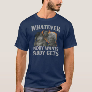 T-shirt Quoi que Papa Veuille Papa Obtient Alpha Wolf Pack