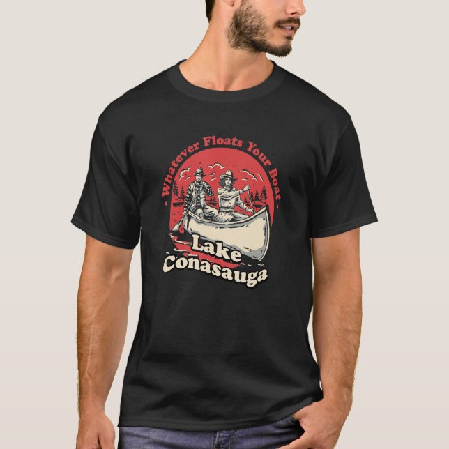 T-shirt Quoi qu'il flotte votre bateau Lake Conasauga Sayi (Devant)