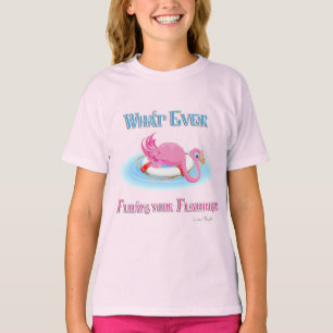 T-shirt Quoi qu'il flotte votre Flamant rose 3