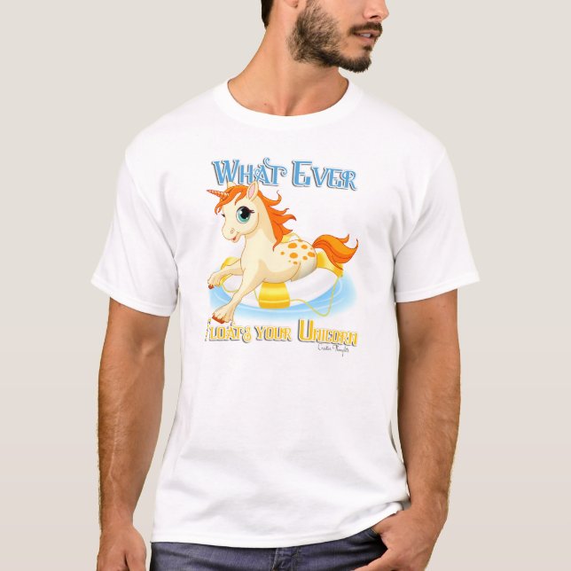 T-shirt Quoi qu'il flotte votre licorne (Devant)