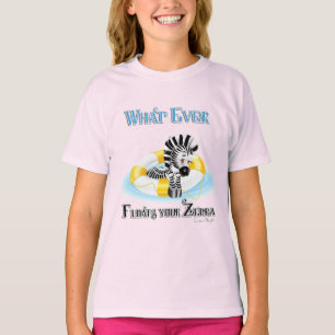 T-shirt Quoi qu'il flotte votre Zebra 3