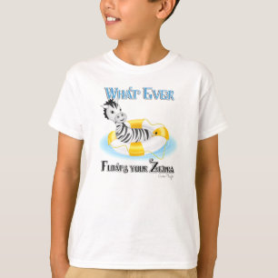 T-shirt Quoi qu'il flotte votre Zebra 4