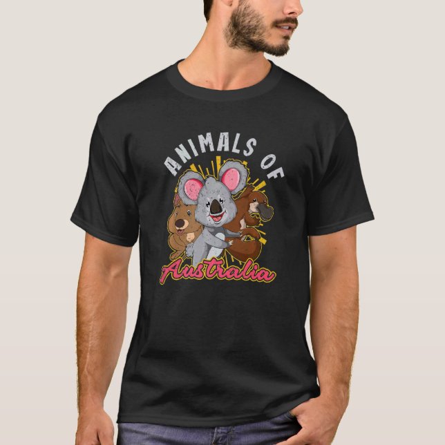 T-shirt Quokka Koala Platypus Aussie Animaux Australiens D (Devant)