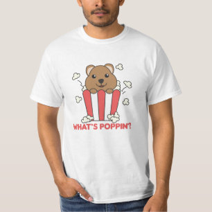 T-shirt Quokka Popcorn Whats Poppin Funny